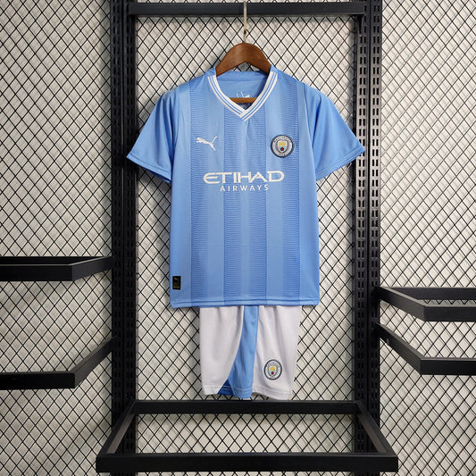 Manchester City Home Kit 2023-2024 - Kids Version