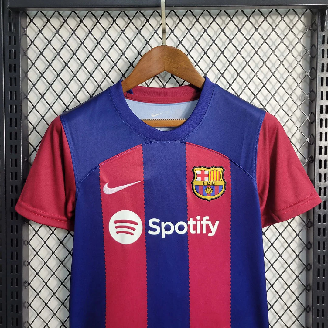 Fc Barcelona Home Kit 2023-2024 - Kids Version