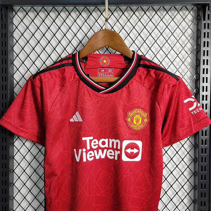 Manchester United Home Kit 2023-2024 - Kids Version